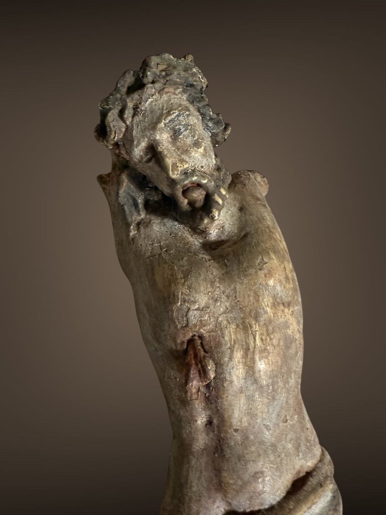 Szobor, Corpus Christi - 18e eeuw - 36 cm - Fa - 1750 #4.3