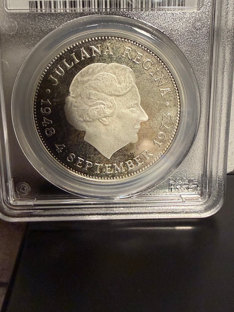 Ολλανδία. 10 Gulden 1973 PCGS PR66 Deep Cameo #1.0