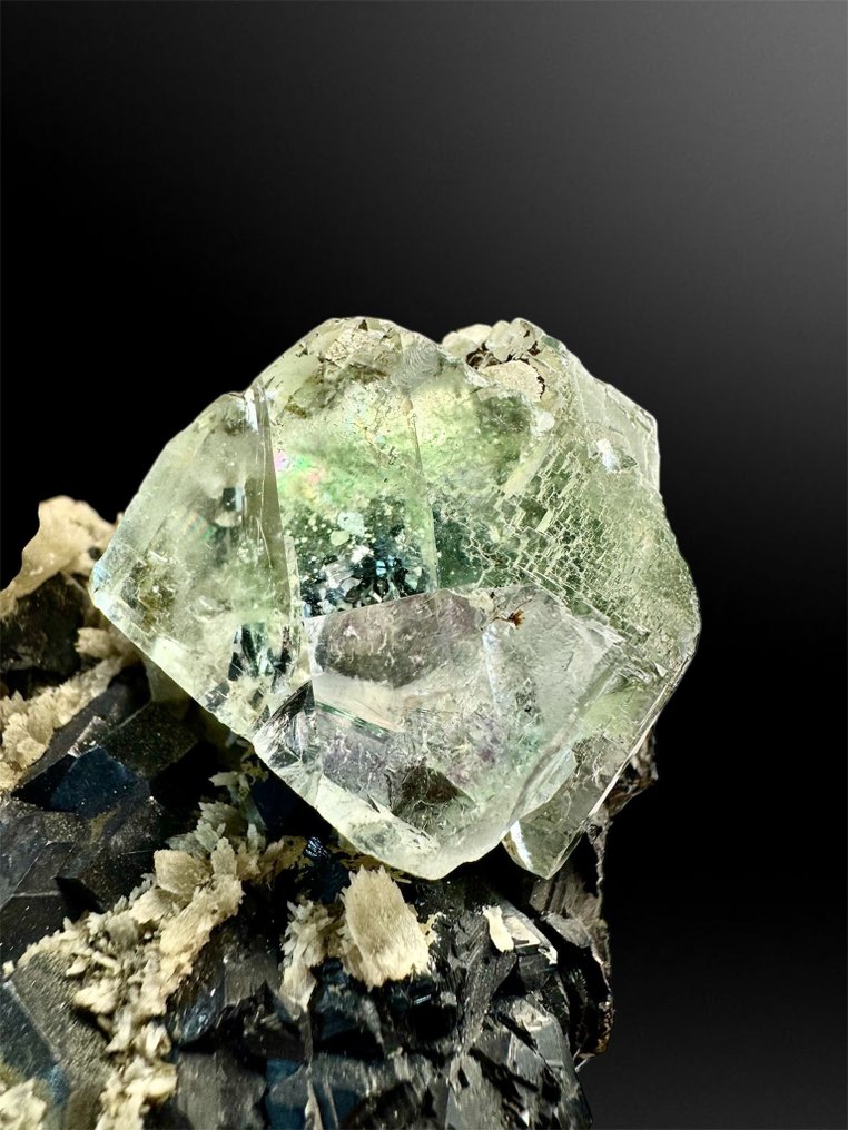 Fluorit und Sphalerit Mineraliensammlung - Höhe: 8.5 cm - Breite: 7 cm- 495 g - (1) #1.0