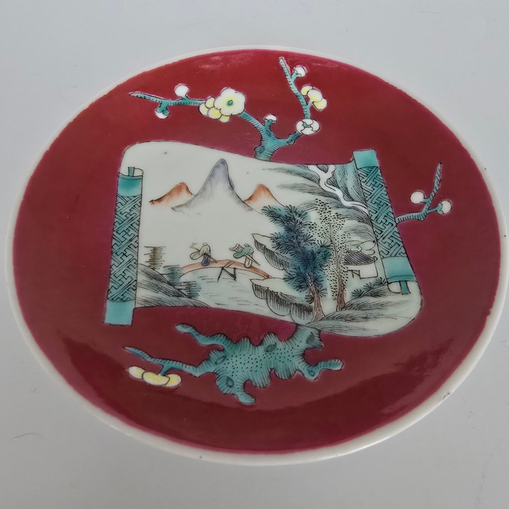 杯及底碟 (2) - 瓷器 - Famille rose #2.1