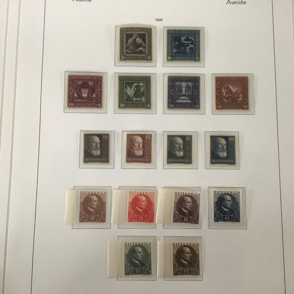 Αυστρία 1925/1937 - Αυστριακή Δημοκρατία: πλήρης συλλογή με Wipa blok, γραμματόσημα, DolfuB, Rotary … - Michel 447/659 en blok 1 #4.3