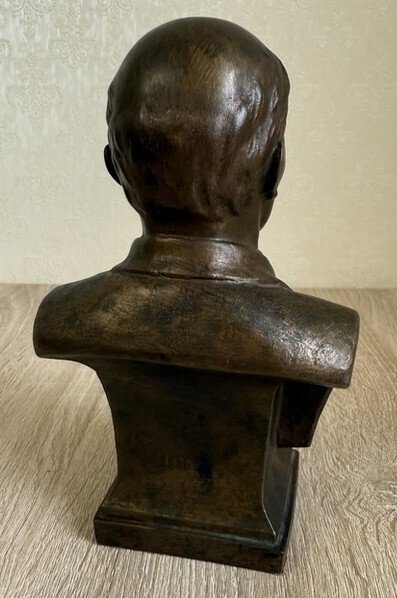 Bust in bronzo di Vladimir Lenin - Emesso dal governo sovietico — Fondo d'arte statale RSFSR — - Accessori militari - 1958 #4.3