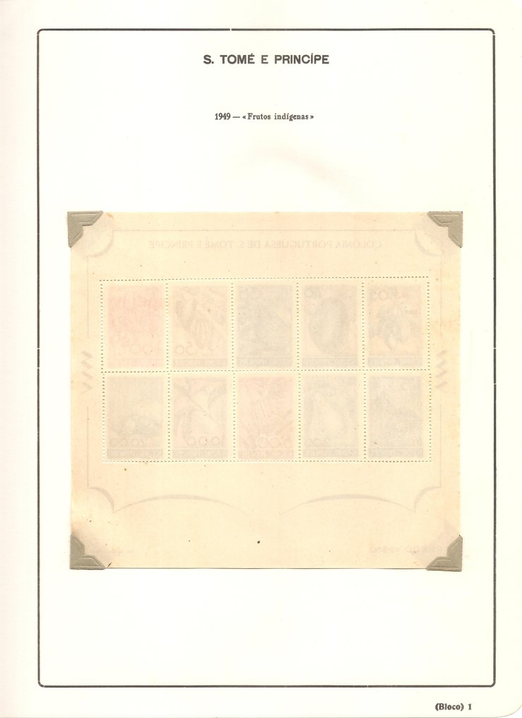 S.Tomé e Príncipe 1911/1952 - Collezione con BLOCO - Frutti Indigeni #1.0