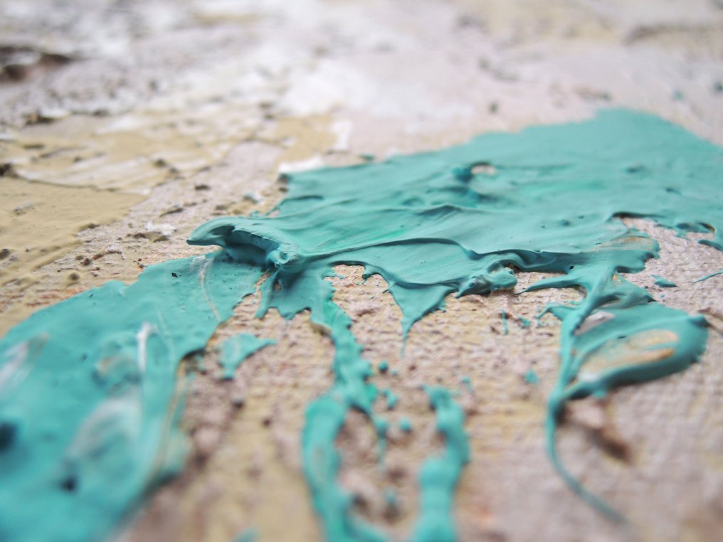 Monika Spiewak - Abstract - Oil Painting Stretched On The Frame - XXL - Ready To Hang - 1/1 Unique Piece #2.1