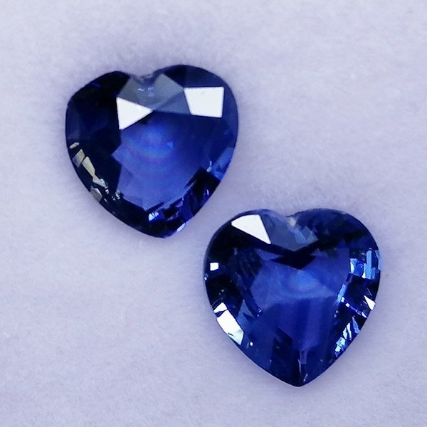 2 pcs  Bleu Saphir  - 2.40 ct - Instituto Gemólogico Español (IGE) - Sri Lanka #4.3