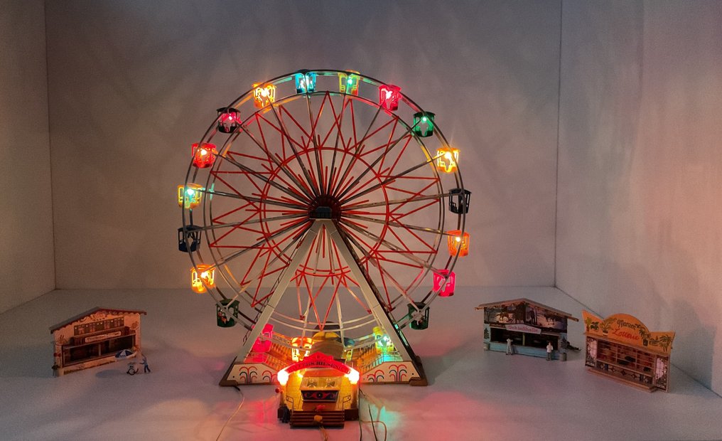 Faller, Preiser H0 - Modelltog-landskap (10) - Stort pariserhjul med kermis-kremmen. #2.1