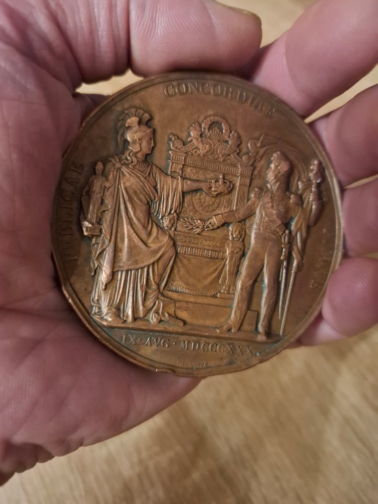 法國 - 軍功章 - 路易-菲利普的登基奖章 - 1830 #1.0