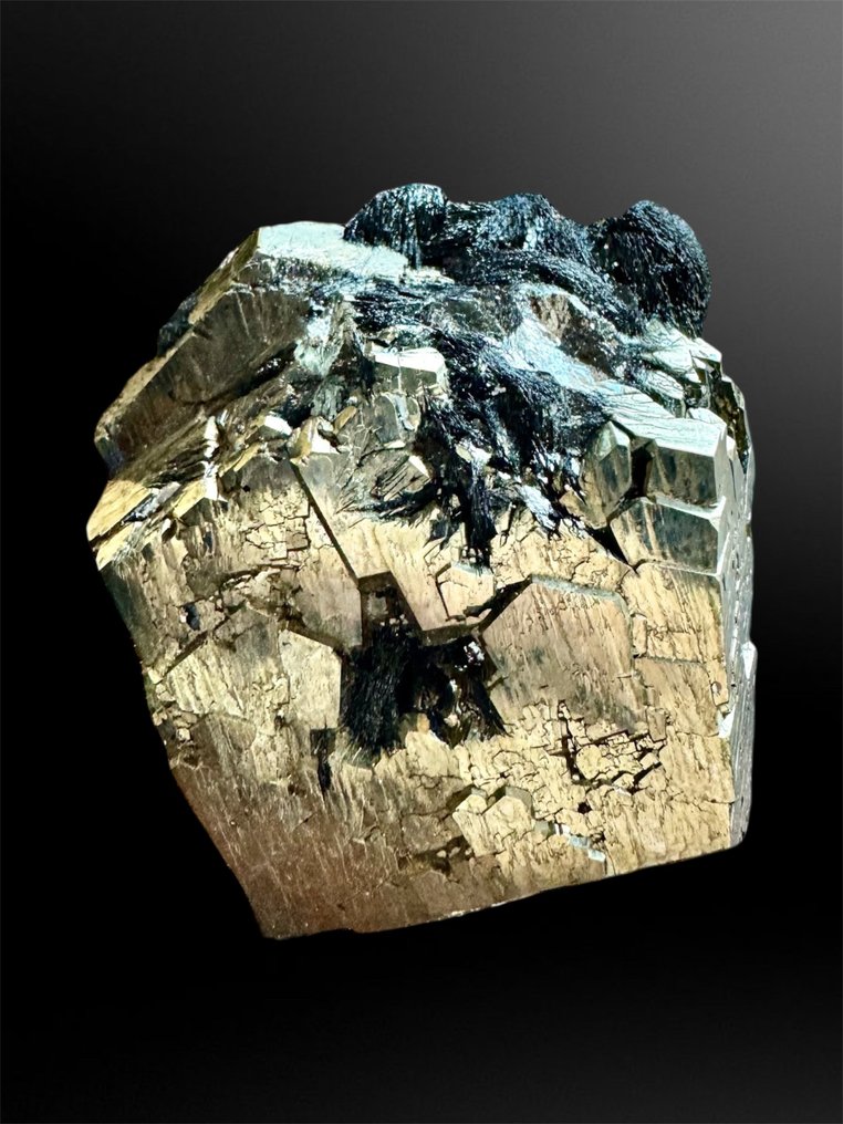 Pyrite - Hematite Mineral Collection - Height: 6.3 cm - Width: 5.5 cm- 309 g - (1) #1.0