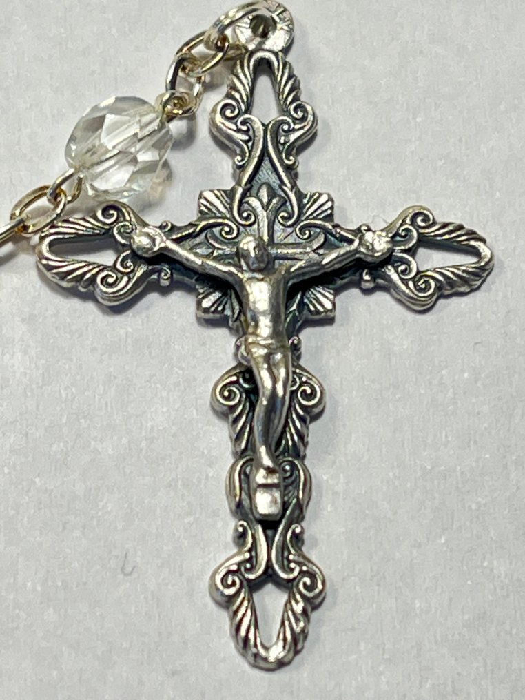 Rosario - Argento, Cristallo - 1970-1980 - Vintage . Microfusione. #4.3