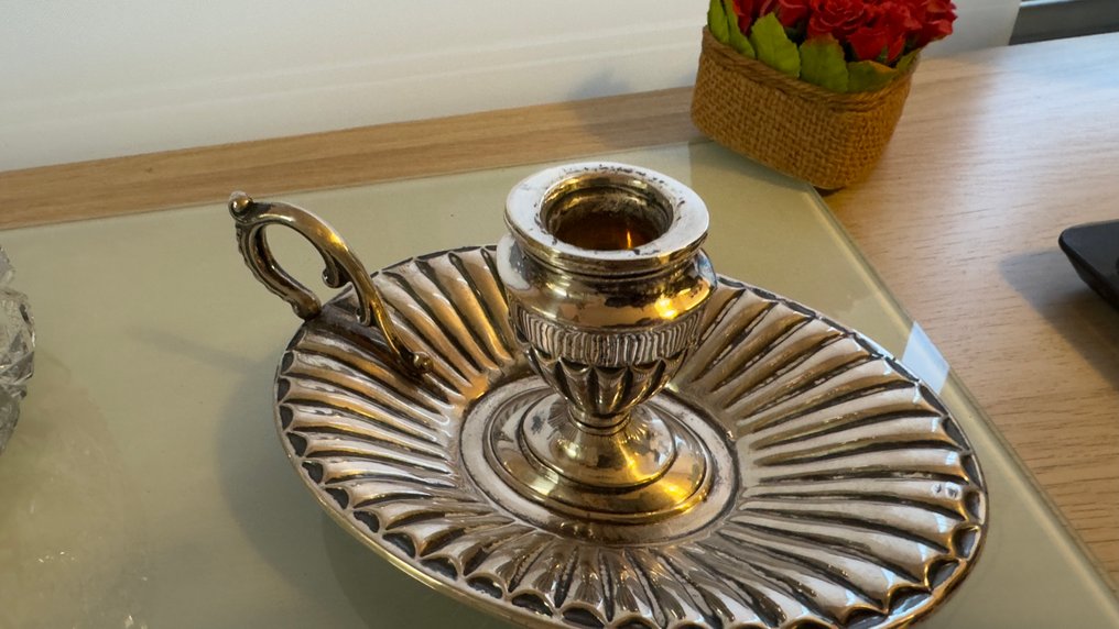 Ljusstake på fot - .800 silver #1.0