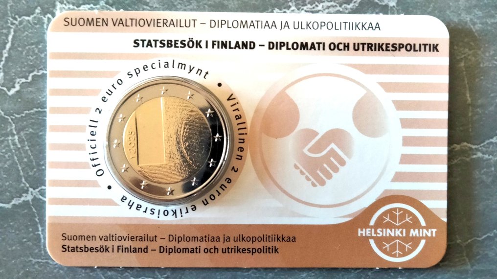 Finland. 2 Euro 2025 "Diplomacy" (20 monnaies) #3.2