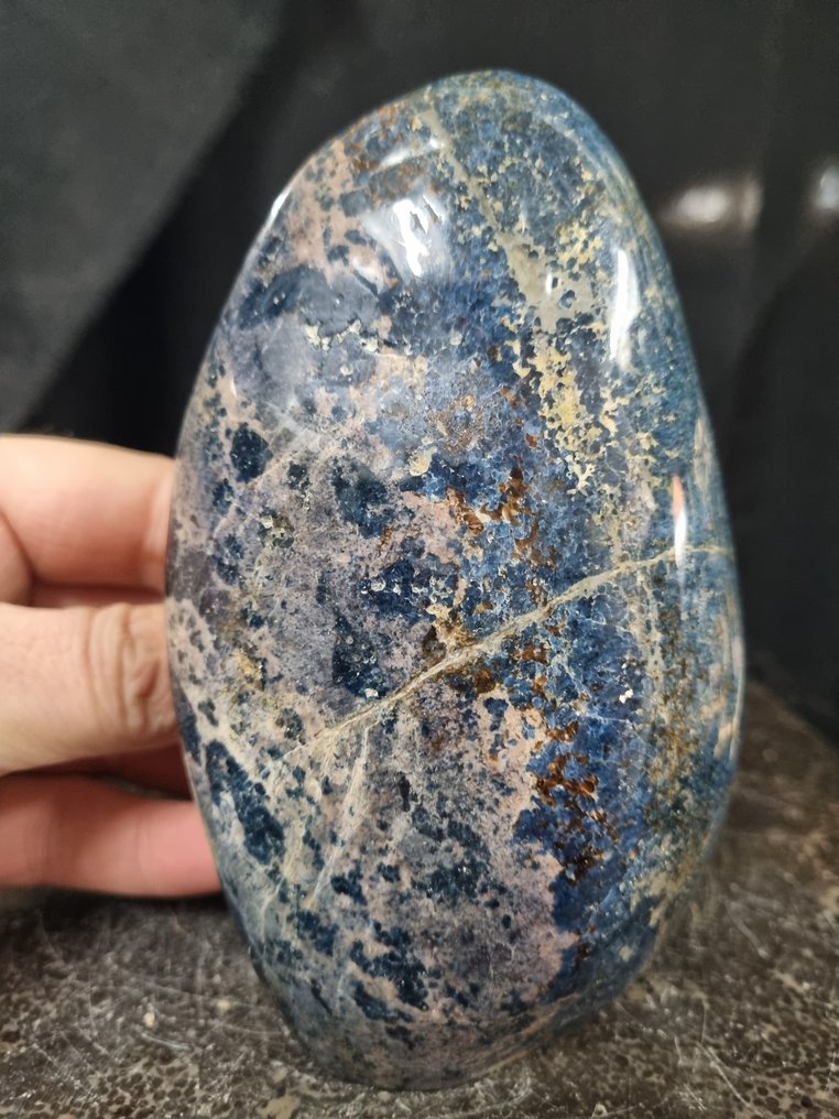 XL Ritka Dumortirite szobor - HQ - Magasság: 140 mm - Szélesség: 85 mm- 1306 g #3.2