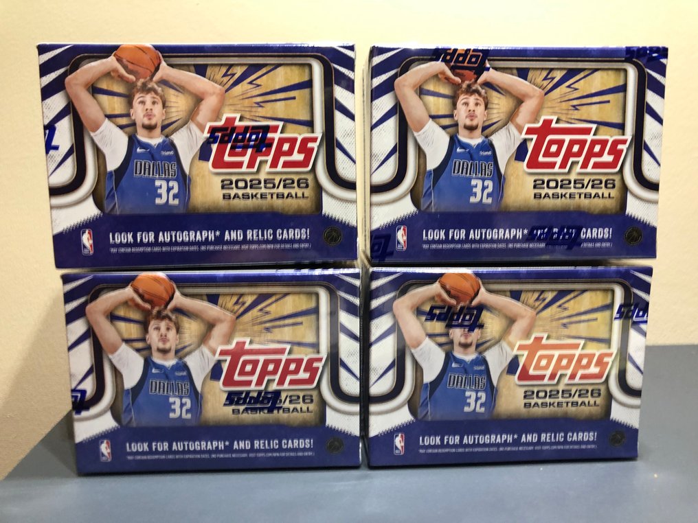 2025/26 Topps NBA LeBron James, Luka Doncic, Stephen Curry, Victor Wembanyama - 4 Sealed box - Mint (M) #2.1