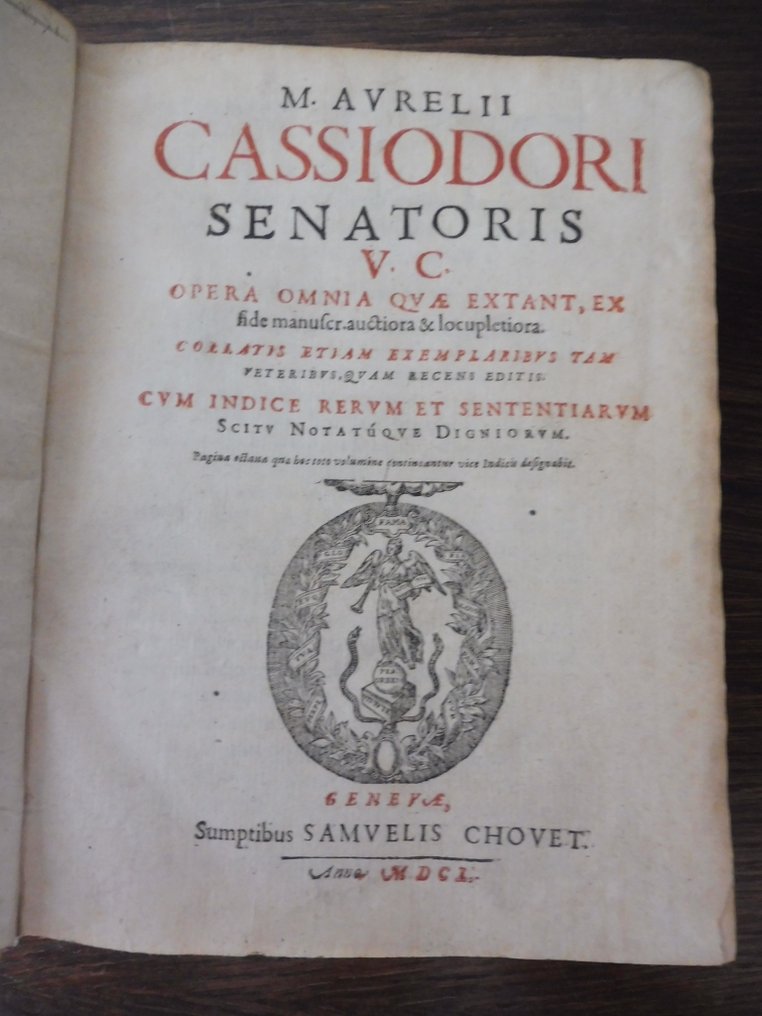 Flavius Magnus Aurelius Cassiodorus Senator - Opera omnia quae extant - 1650 #1.0