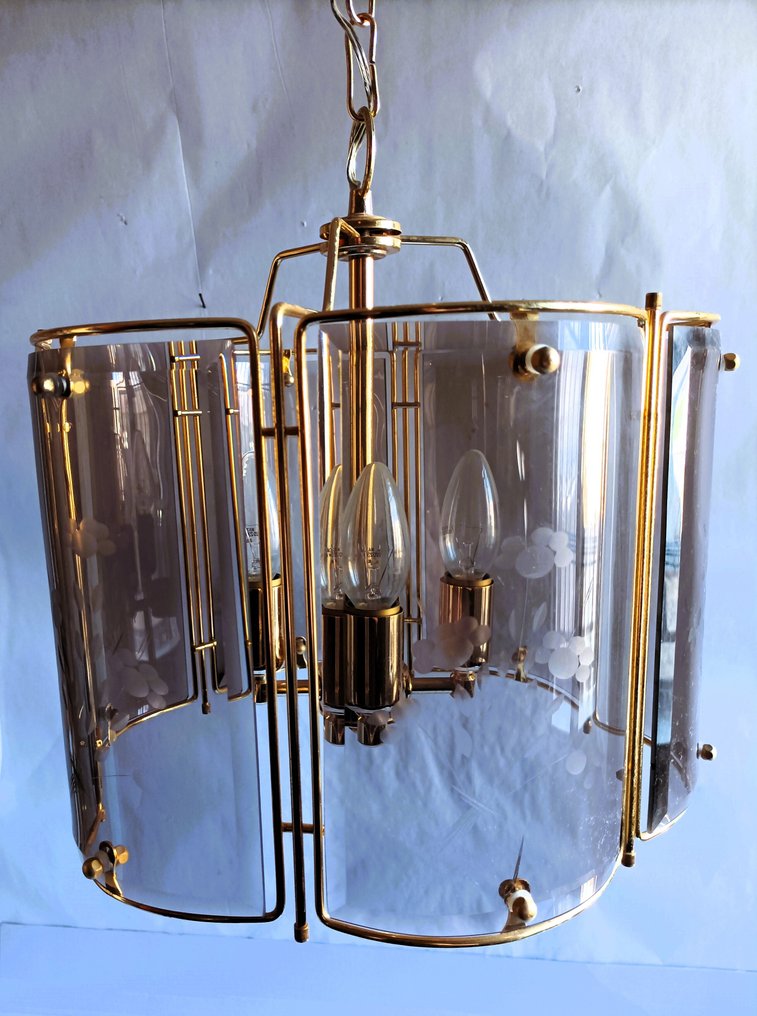 Taklampe - Krystall, Messing #3.2