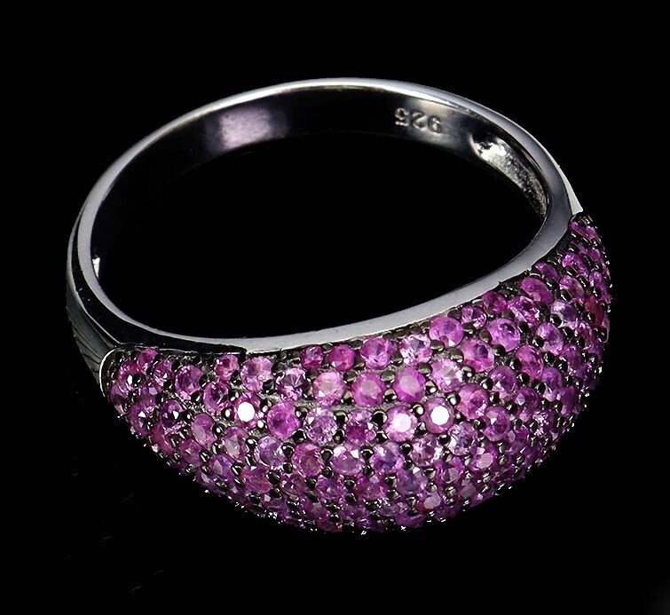 Senza prezzo di riserva - Anello Argento - Pink Sapphire #2.1