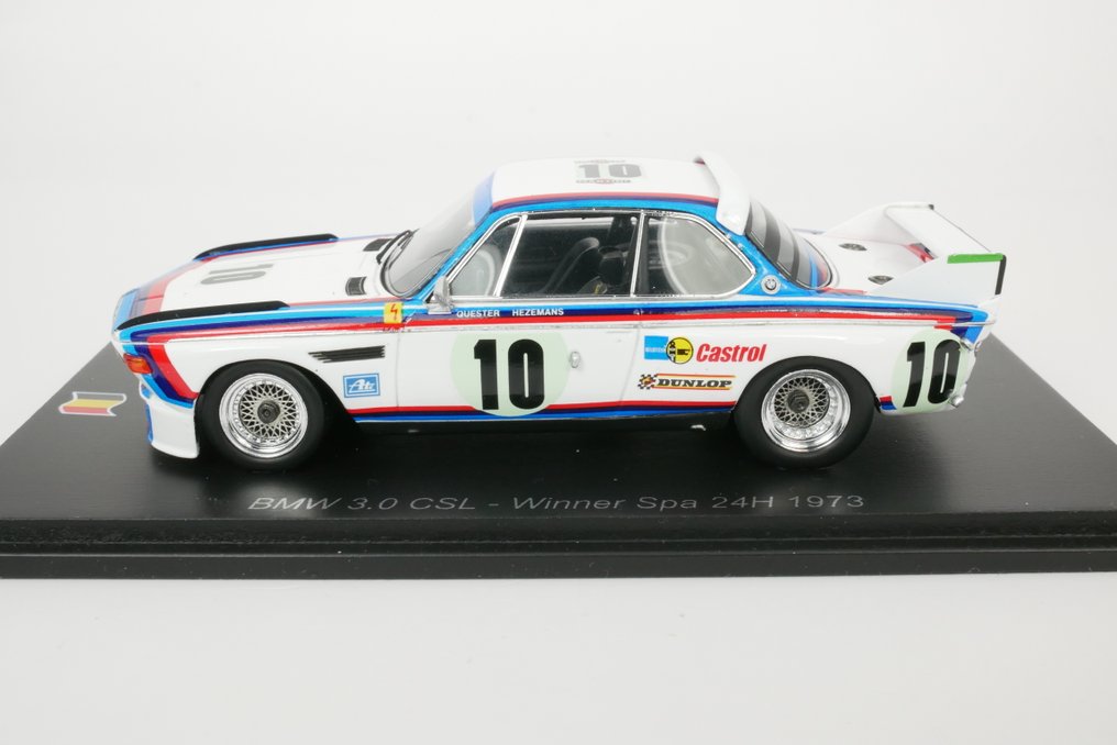 Spark 1:43 - Modellauto - BMW 3.0 CSL winner Toine Hezemans 24h Spa - 1973 #1.0