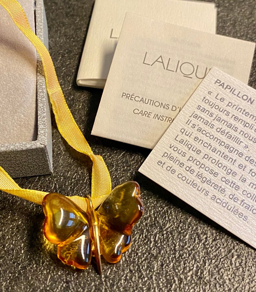 René Lalique - Kristallglas - Anhänger - Butterfly #3.2