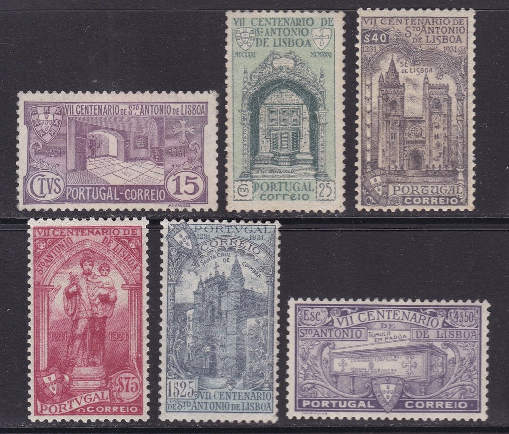 Πορτογαλία 1933 - San Antonio de Padua - Yvert 548/553 #1.0