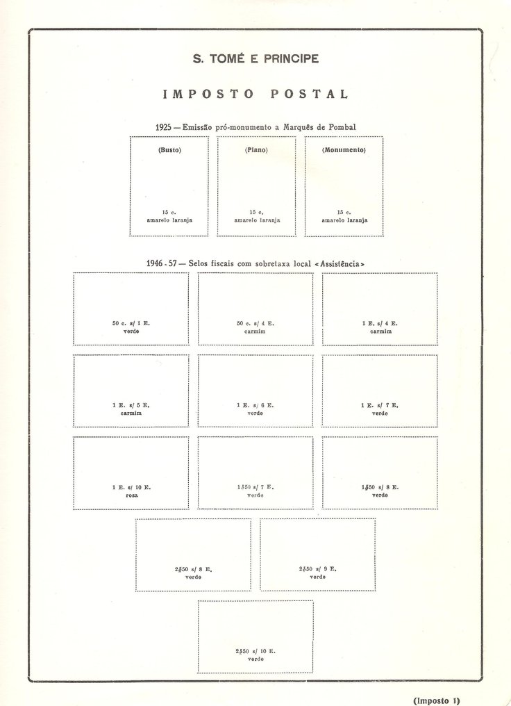 S.Tomé e Príncipe 1911/1952 - Collezione con BLOCO - Frutti Indigeni #3.2