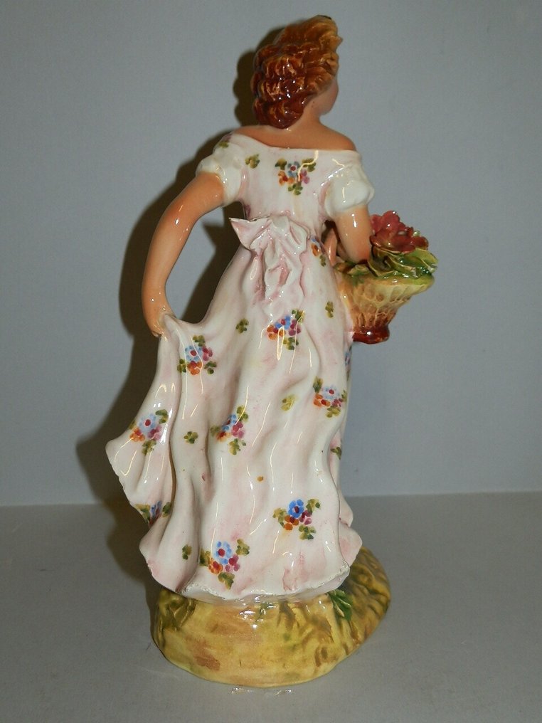 Mollica - Άγαλμα, Dama con fiori - 21 cm - Κεραμικό #4.3