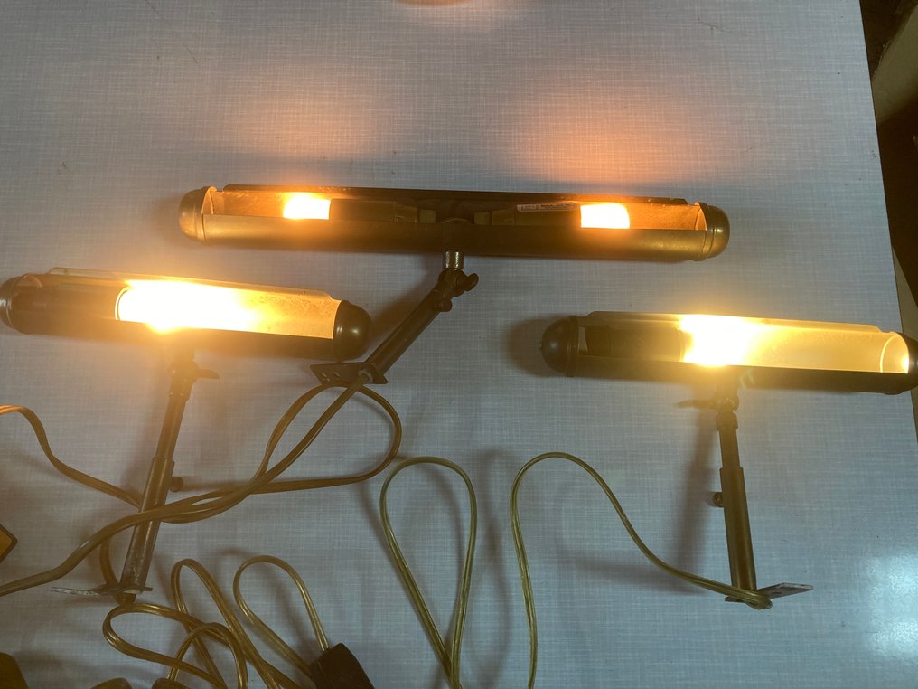 Lamp (3) - Messing - Schilderij lampjes  #1.0