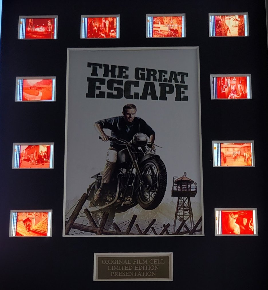 The Great Escape - Steve Mcqueen - Framed Film Cell Display with COA #4.3