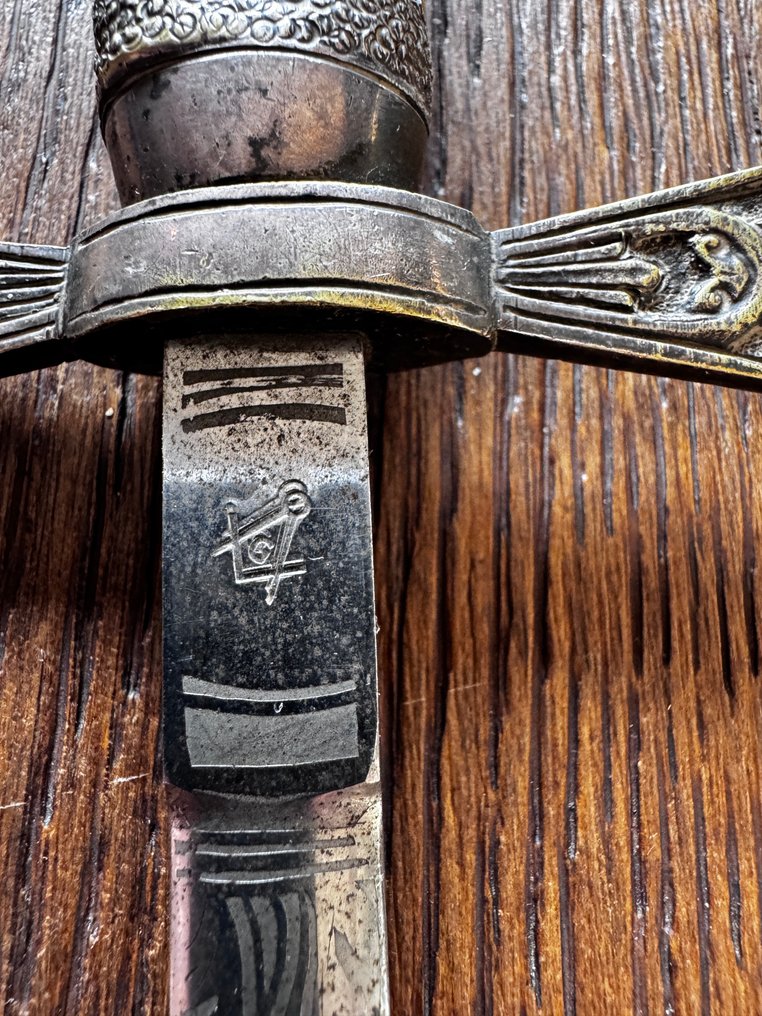 剑 - Genuine Full Size 1850c Right Worshipful (R.W.) Grand Sword/Marked - 欧洲 - 1850-1900 #1.0