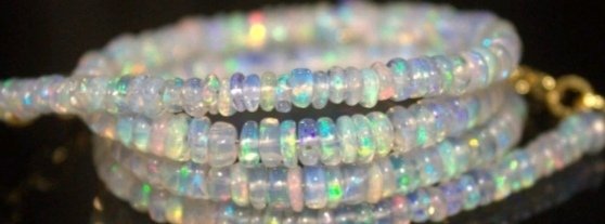 蛋白石 项链 AAA+ 天然矿物- 10 g - (1) #3.2