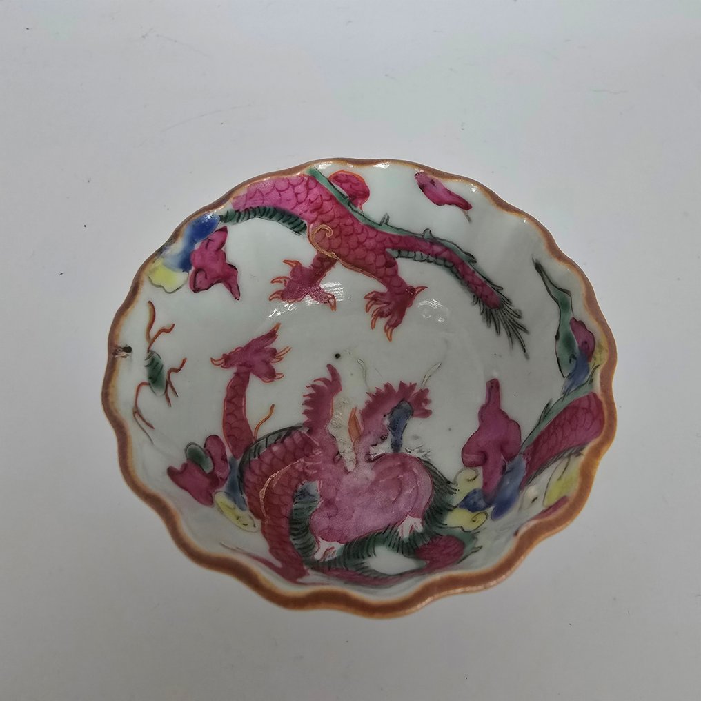 杯及底碟 (4) - 瓷器 - Famille rose #3.2