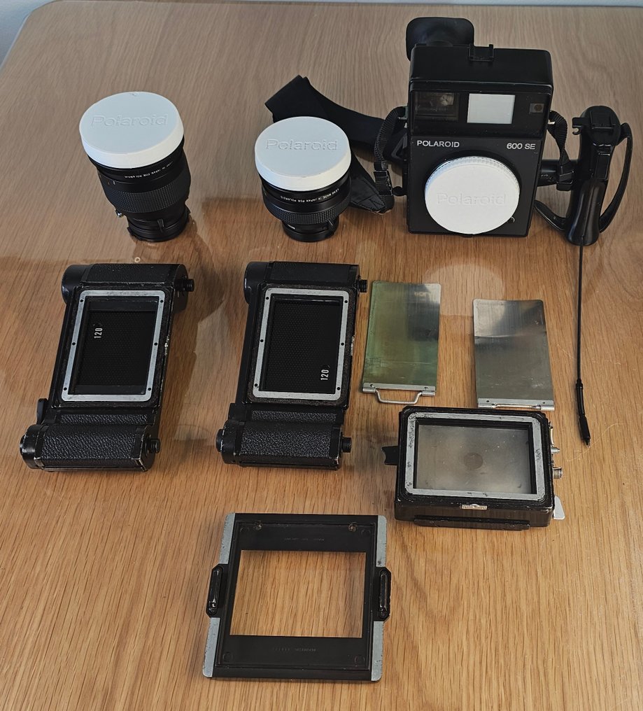 Polaroid 600 SE Complete Medium Format Set – Mamiya 127mm & 150mm – 6x7, 6x9, Packfilm – Ground Glass Analogue camera #1.0
