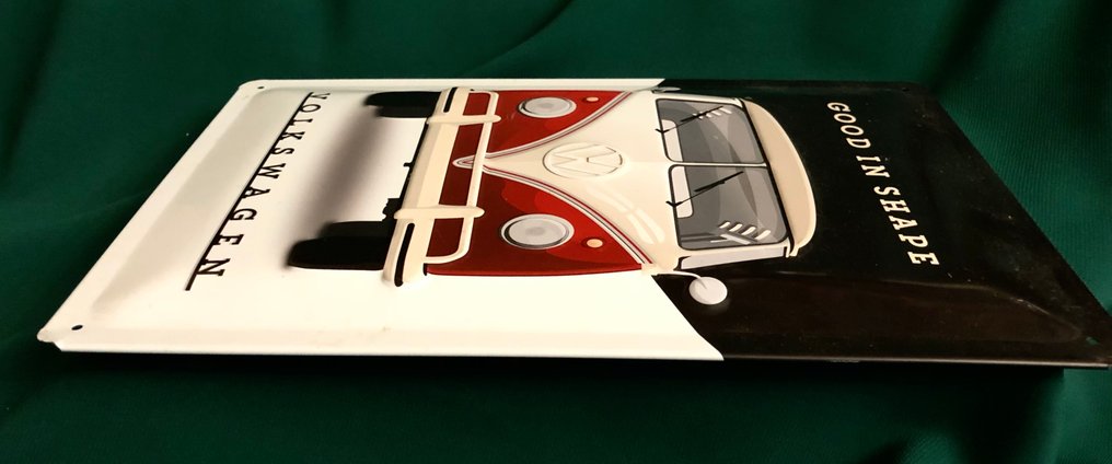 Volkswagen - Volkswagen Combi - Advertising sign - Volkswagen Combi. A German advertising sign - plaque  Rectangular design. Made of aluminium - Aluminium #2.1