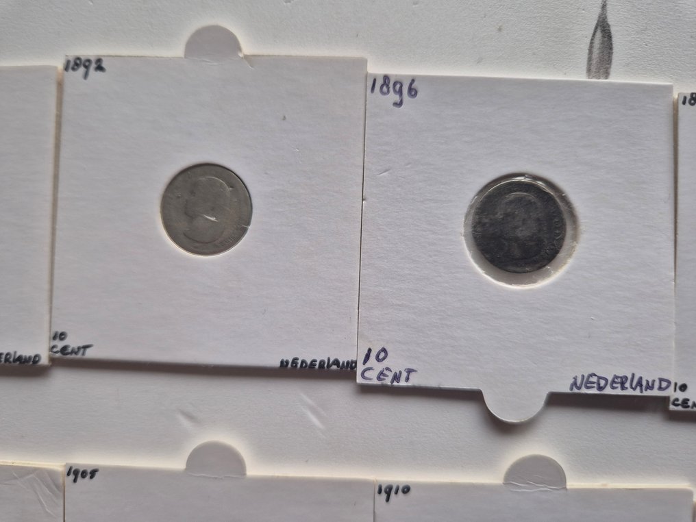 Nederland. 10 Cents 1849/1943, 27 stuks (Ingen reservasjonspris) #3.2