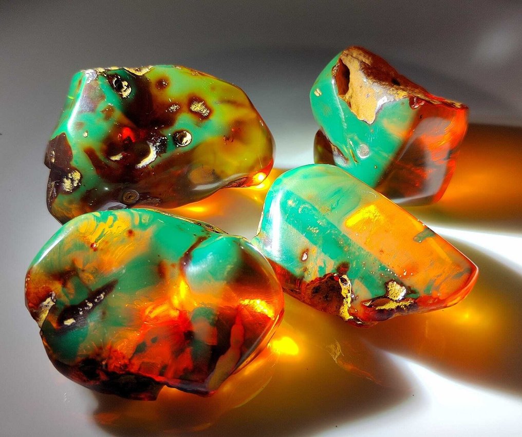 Amber verde dominican!! De înaltă calitate - 385 ct - Chihlimbar #1.0