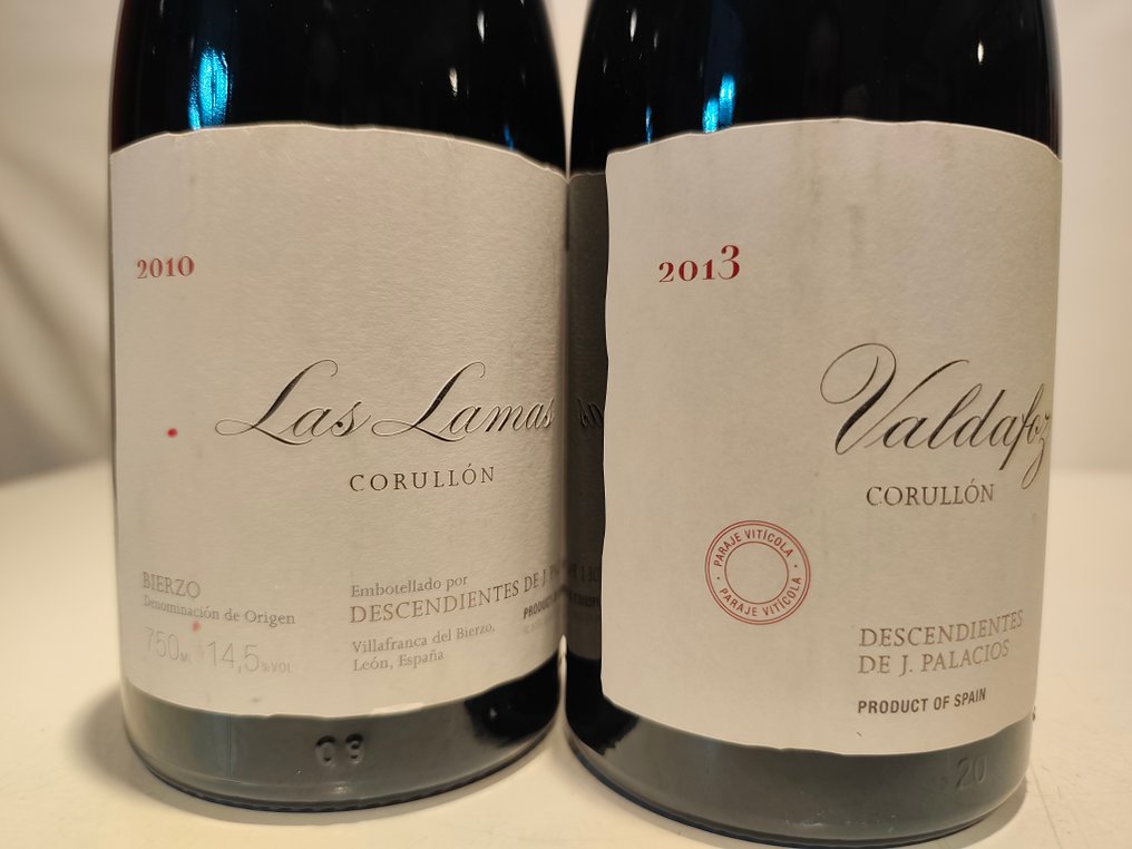 Descendientes de J. Palacios: Las Lamas 2010 & Valdafoz 2013 - Bierzo - 2 Pullot (0.7 L) #2.1