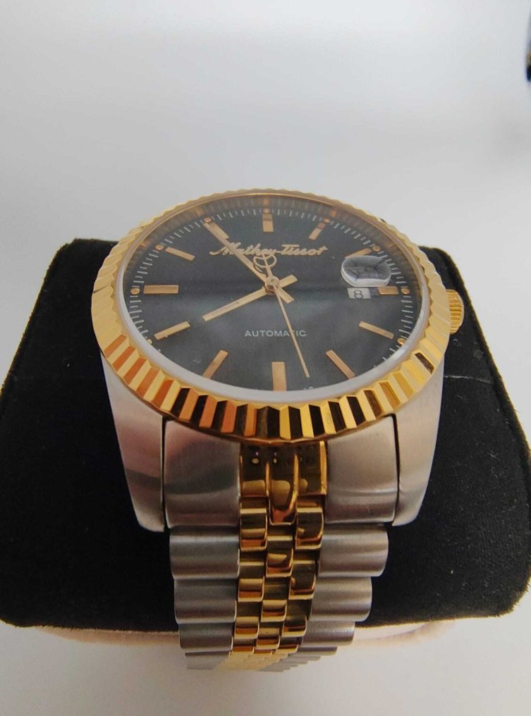 Mathey-Tissot - Automatic STP 1-11 Caliber - Cyclops Loupe - Sun Bezel - Gold - New - No reserve price - Men - 2024 #1.0