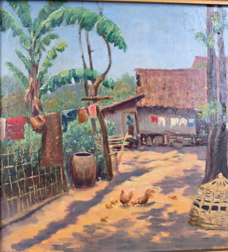 J,van Aken (XX) - Village scene Java #2.1