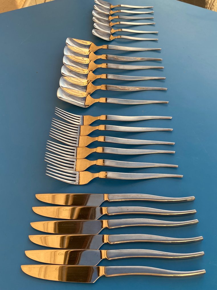 Couzon - Juego de cubiertos (24) - Acero - Raro e Icónico - diseño #2.1