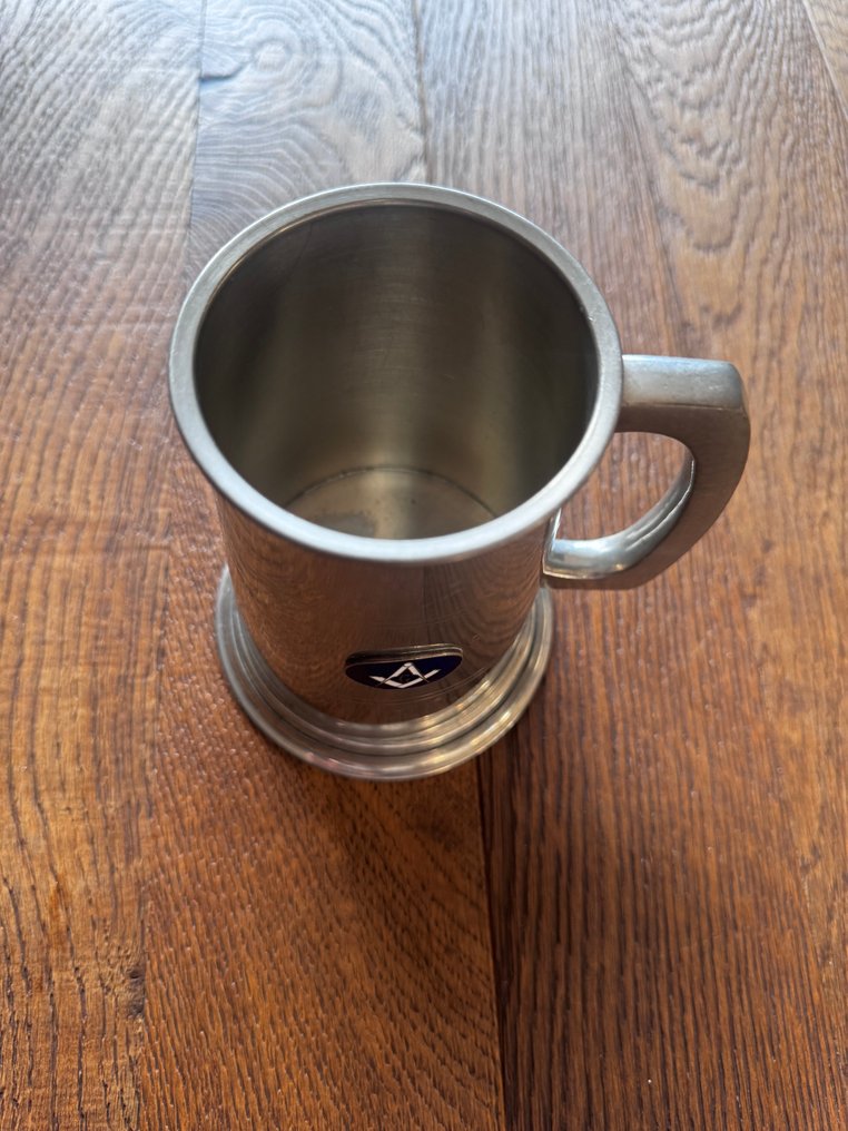 1945 Masonic Drinking Tankard - Tankard - Pewter, Silverplated #2.1