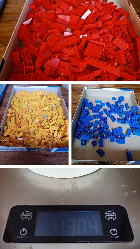 LEGO Bricks - Lego 1.300 gram  in de mix rood geel blauw #1.0