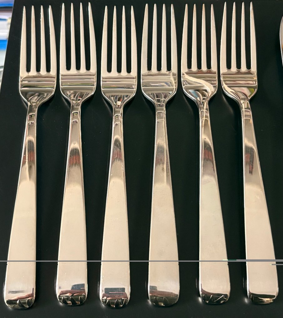 Robbe & Berking, Modell: Alta 150g massivversilbert - Servizio di posate (30) - Argento - Set di posate da menu da 30 pezzi #4.3