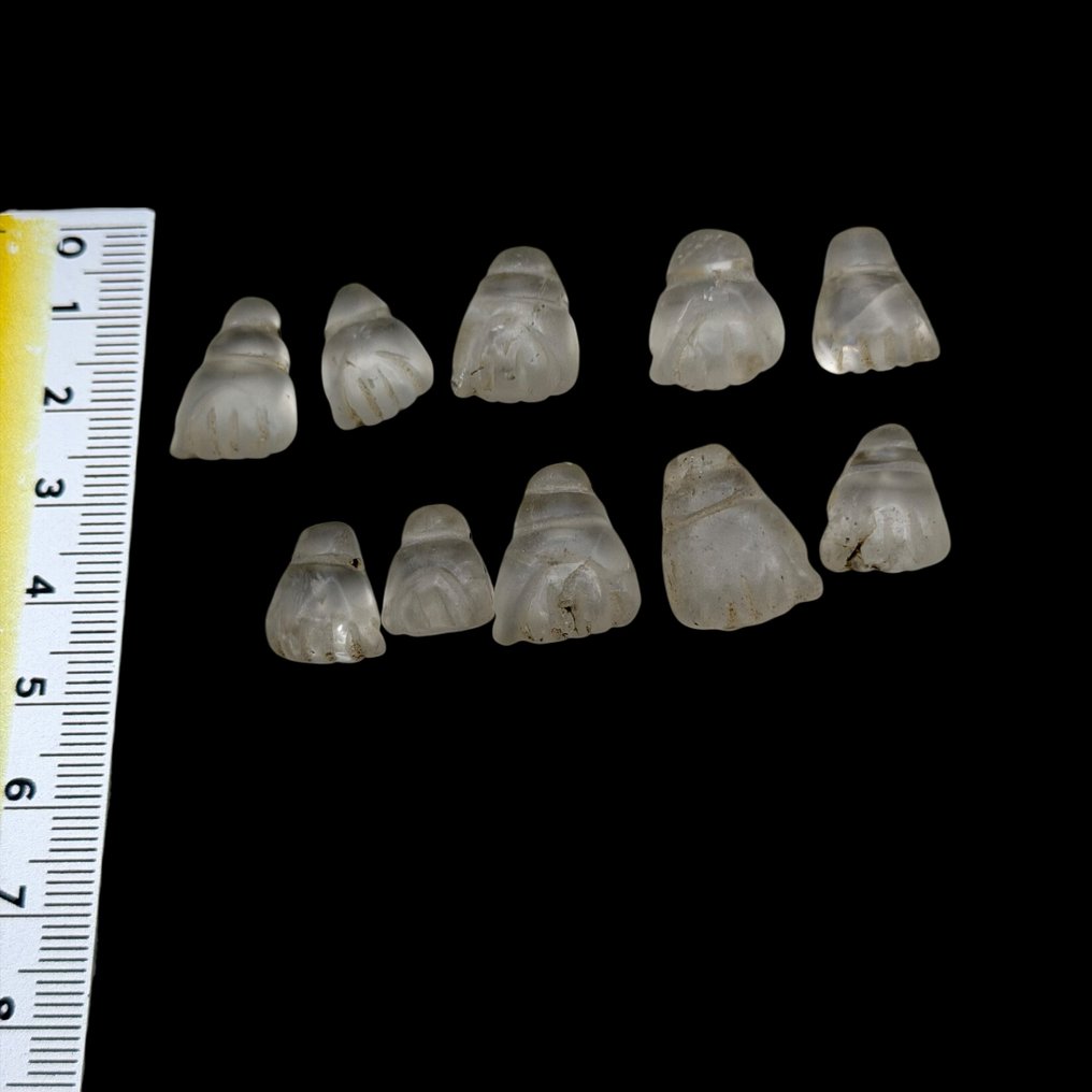 Αντίγραφο ενός αρχαίου Ρωμαίου κρύσταλλο παρτίδα 10 Beads, Σχήμα Χεριού (χωρίς τιμή ασφαλείας) #2.1