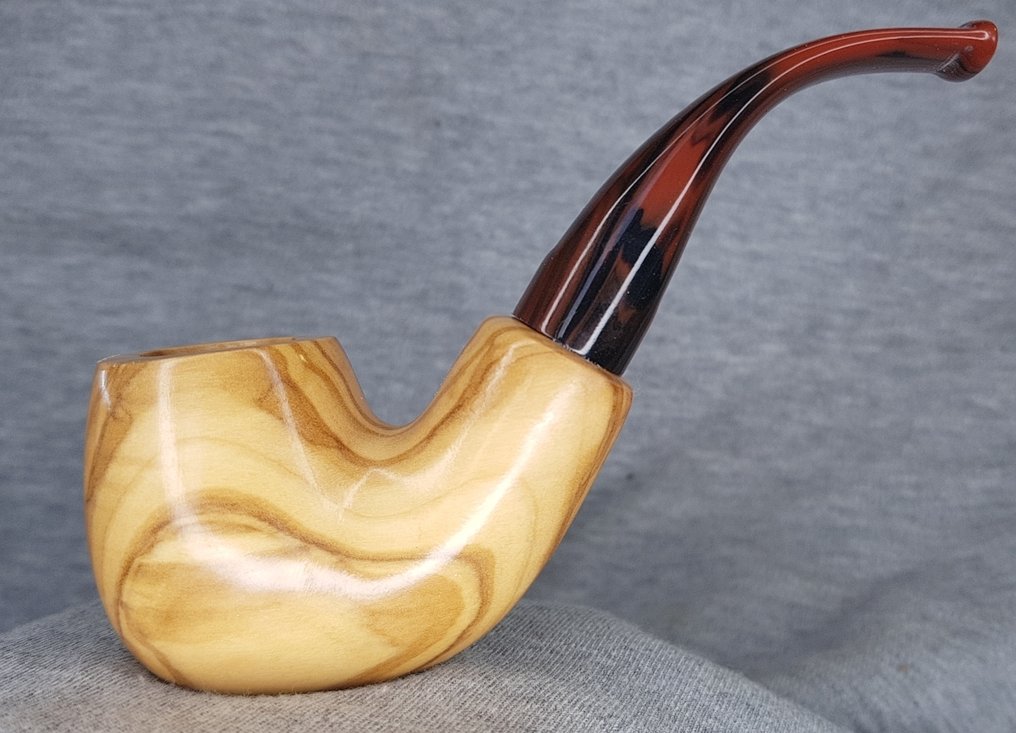 Don Florian - 6865  WILD OLIVE  9mm FILTER - No reserve price - Pipe - Olive wood #1.0