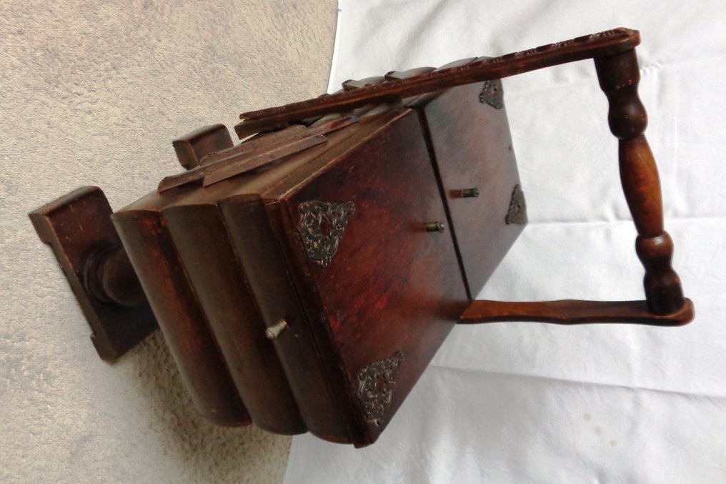 Sewing box - harmonicamodel - Patinated bronze, Limewood #2.1