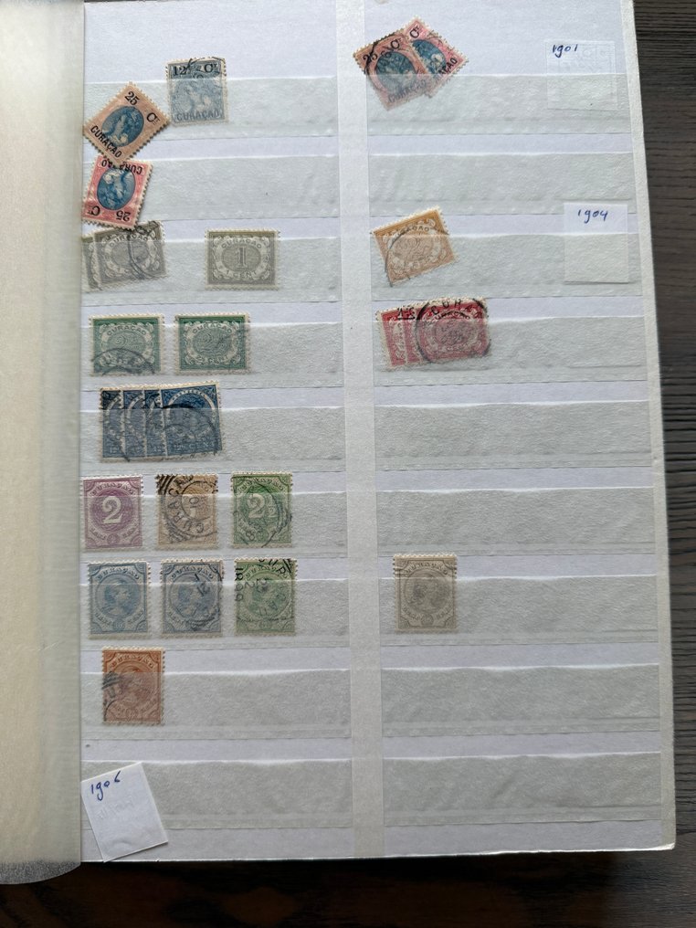 Curaçao 1901/1989 - and Netherlands Antilles Party in a stock book #1.0