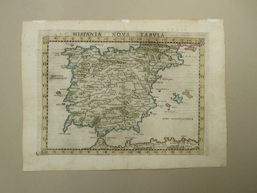 Ισπανία - Πορτογαλία; Girolamo Ruscelli - Hispania nova tabula - 1561 #1.0