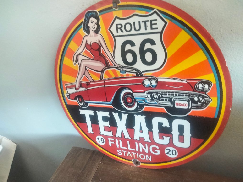 Sign - Texaco - Pinn up route 66 #2.1