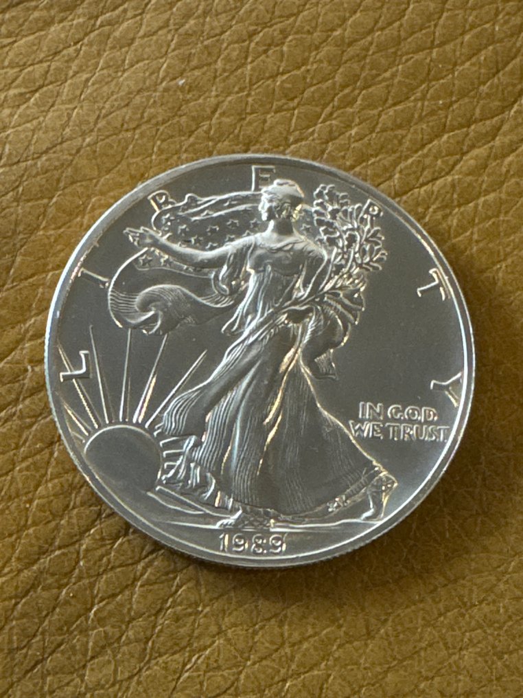 Ηνωμένες Πολιτείες. 1 Dollar 1989 - American Eagle - 1oz (.999)  (χωρίς τιμή ασφαλείας) #1.0