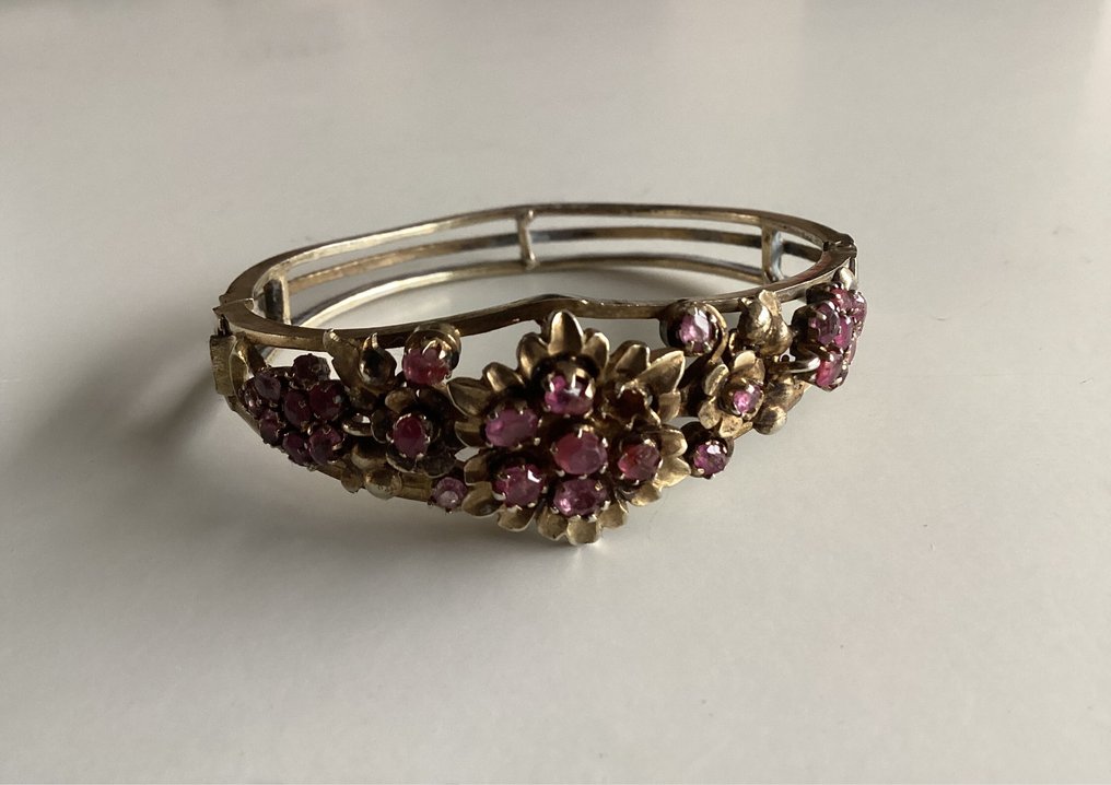 Bez ceny minimalnej
- Bransoletka Gold-plated, srebro złocone - Rubin - Biedemeier #1.0