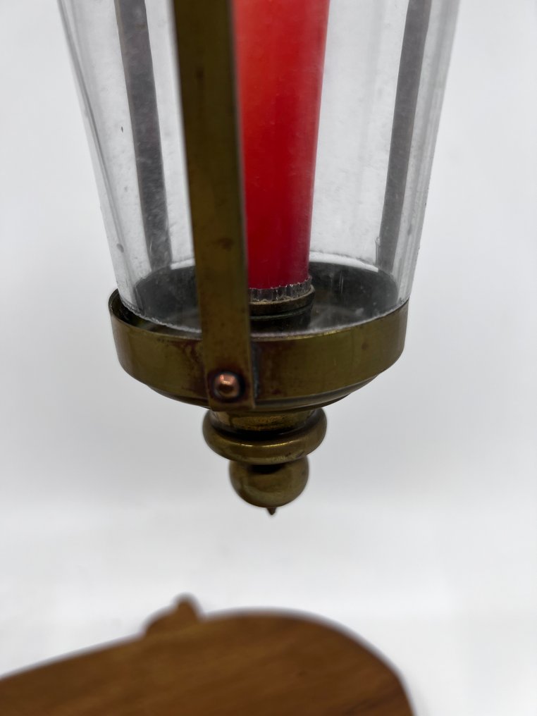 Chandelier - Laiton, Bois - lampe de processus en laiton #3.2